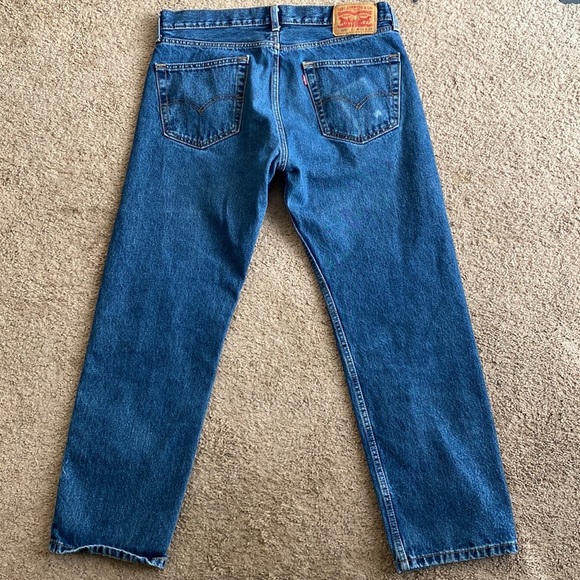 Levi’s 505 Blue Jeans 34x29 - Picture 4 of 6